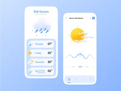 Weather Mobile Application app app design mobile app mobile app design mobile ui ui ux uidesign user experience user inteface user interface user interface design user interface ui userinterface webdesign