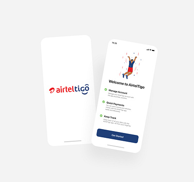 AirtelTigo - Onboarding Experience 2 airtel design design app figma illustration mobile app onboarding onboarding experience productdesign ui uidesign ux uxdesign