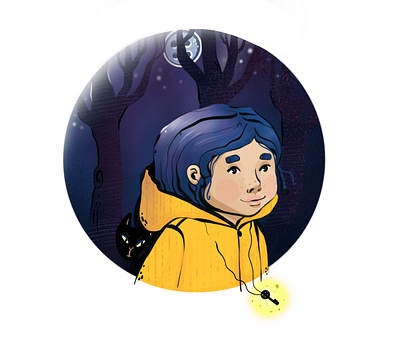 Coraline book illustration illustration illustration art kids