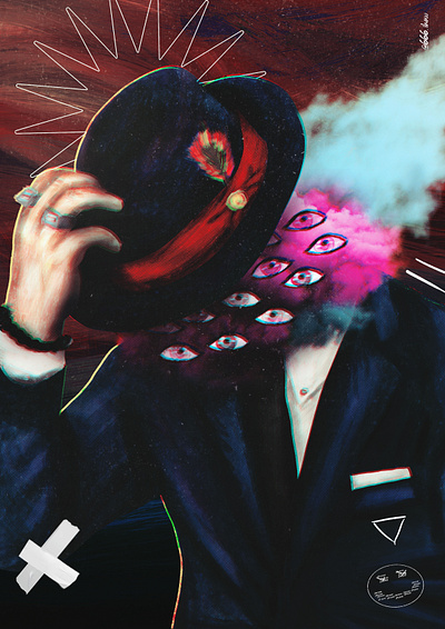 Olhos art direction illustration