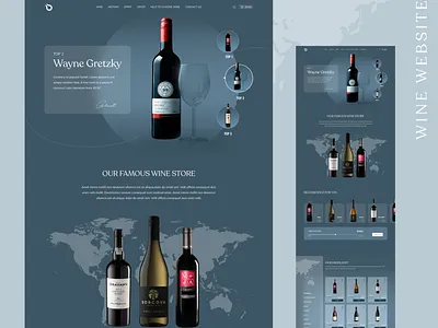 How about the wine website? alcohol bluewebsite creative design design greatdesign luxury minimal ui uiuxdesign ux webdesign winewebsite
