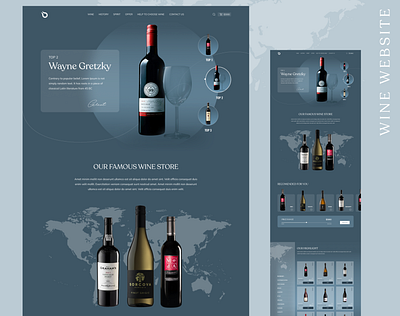 How about the wine website? alcohol bluewebsite creative design design greatdesign luxury minimal ui uiuxdesign ux webdesign winewebsite