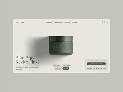 Elevating High-End Products anmiation beauty care ecommerce hero section luxury luxury design minimalistic minimalistic design onlineshop premium premium design product page shopify shopping skin skincare ui ux webdesign