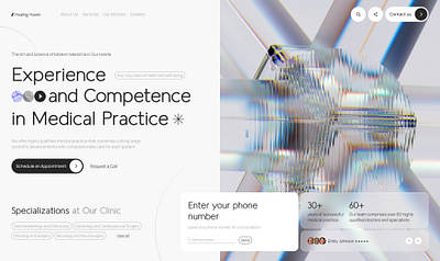 Healing Haven - Modern Healthcare Website Design booking system clinic website digital healthcare doctor portal healthcare healthcare design interactive ui landing page medical medical website modern web patient experience platform design ui design ui ux user friendly ux design ux ui design web design website