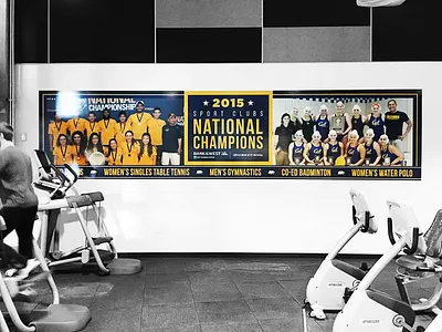 UC Berkeley | Bank of the West – Sport Clubs Mural bank of the west cal champions gym mural rec sports sports uc berkeley