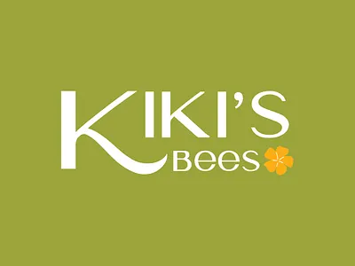 Kiki s Bees art branding design flat icon illustrator logo minimal typography vector