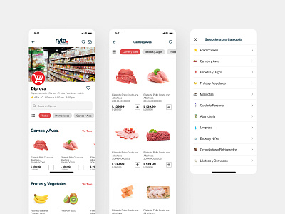 Delivery App - Ryte Market #3 design figma figma design honduras iosapp tegucigalpa ui uidesign ux uxui uxuidesign webdesign