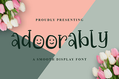 Adoorably Font branding display font font design graphicdesign handlettering handwritten font logo unique