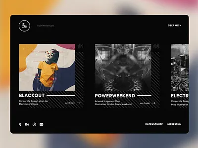 Personal Portfolio clean cv dark minimal minimalistic portfolio resume