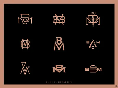 BMC Logo set badge badge logo branding icon iconography logotype