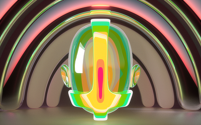 head 3d abstract character cinema4d design illustration octane