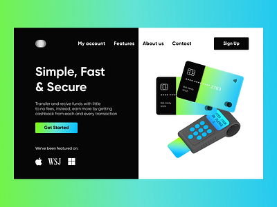 Landing Page | Daily UI Challenge 003 3d 3dillustration bank credit creditcard daily 100 daily ui dailyui design finance landing landing design landing page landing page design landingpage minimal ui ux web design website design