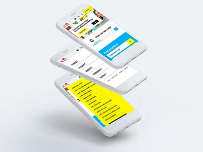 mobile design school website mobile design school website website design