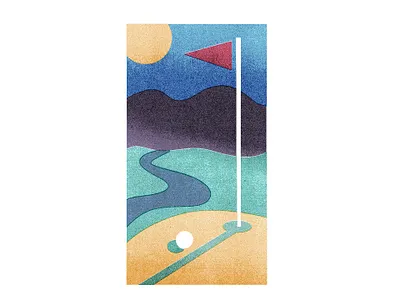 Golf club abstract art apparel graphics design graphic illustration