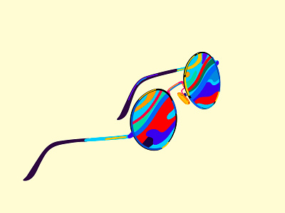 Sunglasses digital illustrations summer sunglasses