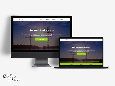 M-Core - Electrical Service - Bootcamp Project commercial design electrical electrician medical photoshop residential ui ui design uiux ux web webdesign websites