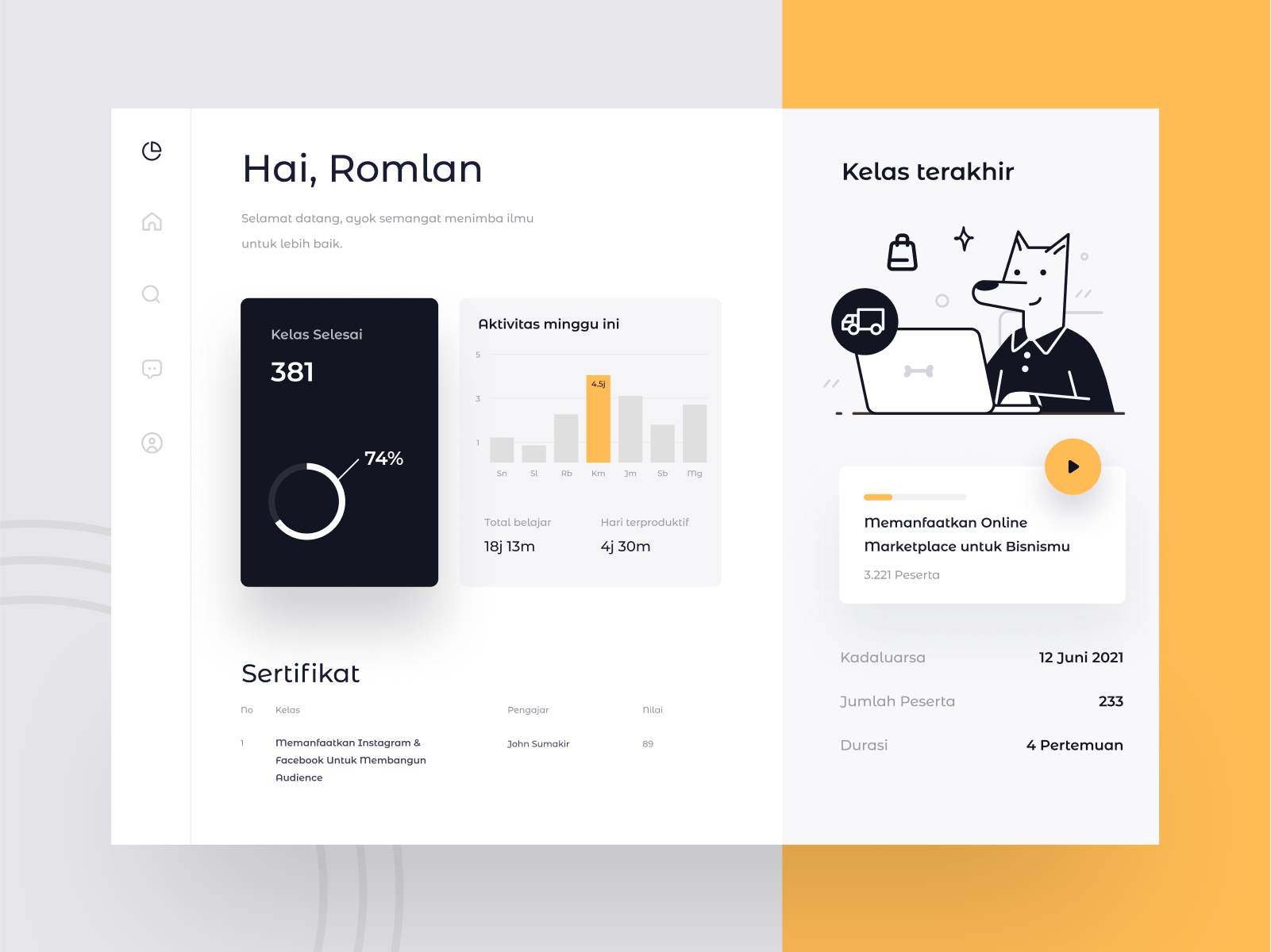 Example of UI Product Design