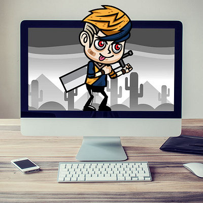 Swordsman Kid Game Asset Sprites kid game asset sword swordsman kid game asset