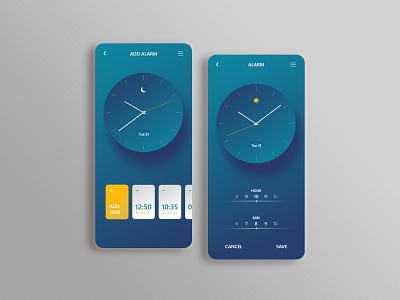 ADD ALARM alarm app clock design mobile ui