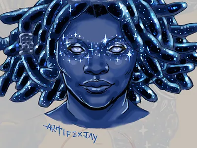 Helilah 001 character design illustration