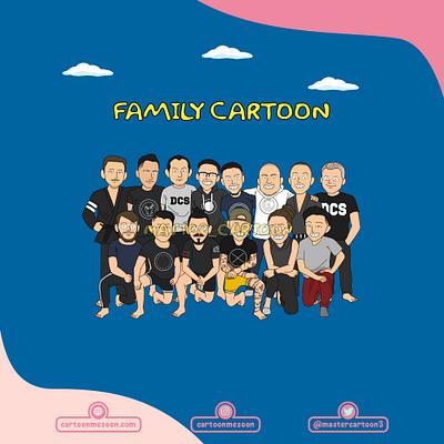 LA FAMILIA animation cartoon cartoonworld cute design family family portrait funny illustration mastercartoon rickandmorty simpsons