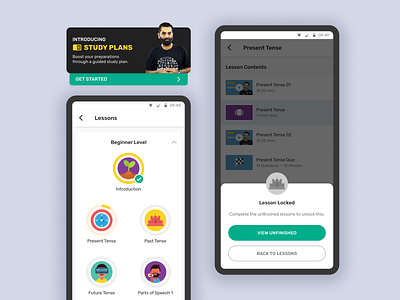 Study Plan - Entri app clean dailyui design education education app illustration kochi minimal path simple study plan ui ux