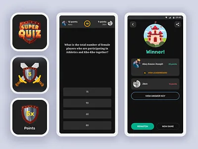 Super Quiz - Entri animation challenge clean dailyui design exam illustration kochi minimal quiz simple ui ux