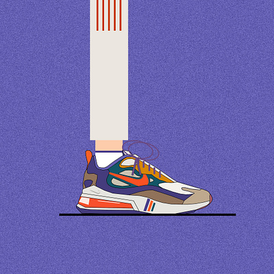 Nike colors shoe animation art work artwork branding creative design flat illustration illustrator logo minimal nike nike air nike air max nike running nike shoes photoshop shoe shoe design vector