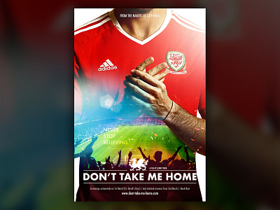 Don't Take Me Home design key art poster design