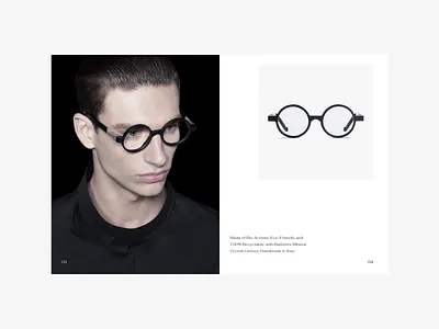 VAVA Eyewear - Editorial Layout bauhaus branding clean editorial editorial design editorial layout eyeware grid grid layout minimal typography whitespace