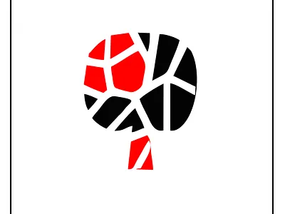 minimal tree abstract geomtry decode india postcard colors vector