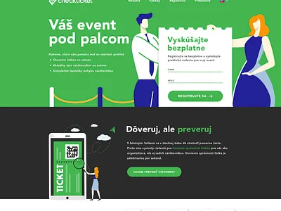 Checkticket website and logo illustration logo logodesign page rebranding redesign typography ui ux webdesign webpage