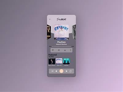 DailyUI09 dailyui009 dailyuichallenge musicplayer ui