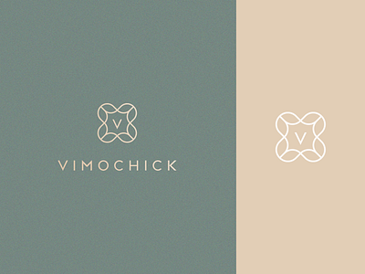 Vimochick abstract boutique branding clever clothing elegant fashion flat flower geometry gradient icon identity letter line logo luxury mark minimal royal