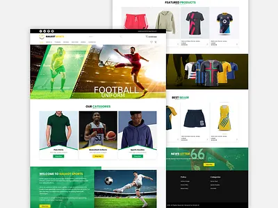 Sports Wear E-Commerce Store clothe website design ecommerce ecommerce design landing design landing page design landingpage online store sports sports design sports wear ui wears website design