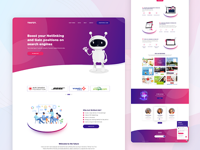 Digital Boost website design. agency branding design designer digital website illustration landing landing page minimal psd design psd landing psd template robot typography web design webdesign website website design websites xd design