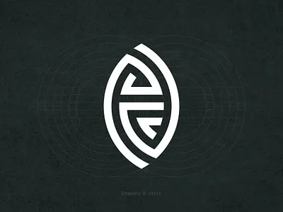 EDC balance brand identity edc logo mark monogram personal symbol symmetry vector