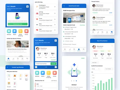 Pradini | Premature Baby App app design apps babies baby clean design doctor health illustration ios iphone x ui ui ux ux