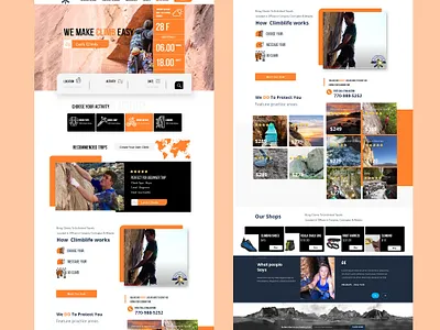 climb design elegant landing page photoshop simple sport sport travel sports sports design ui ux website
