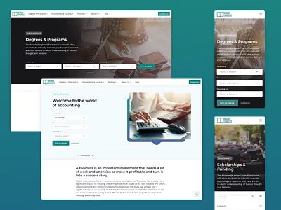 Degree Choices Landingpage clean ui degree design responsive template ui website