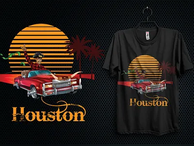 Houston T-Shirt Design graphic design logo logo design t shirt t shirt design t shirts tshirt art tshirtdesign typography