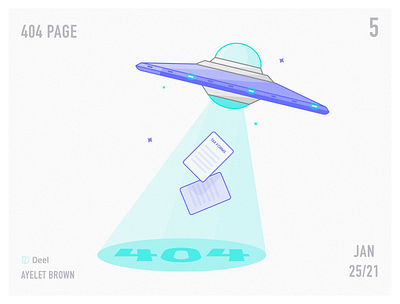 Deel's 404 Page 404 404 error 404 error page 404page alien art branding deel design digital art digital illustration digital painting illustration space spaceship ufo ufos ui vector