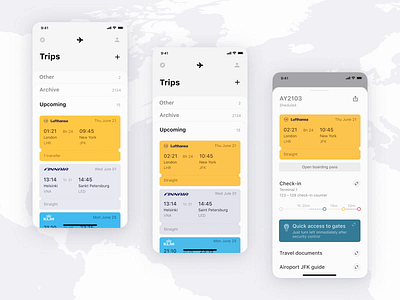 Flight planner app app application card design cards ui design flight manager planner product design trip trip planner ui ux