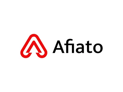 Afiato - Logo Redesign arrow branding letter a logo design negative space