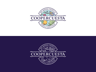 Coopercuesta bee brand coffee crest family greenery health logotype nature orange