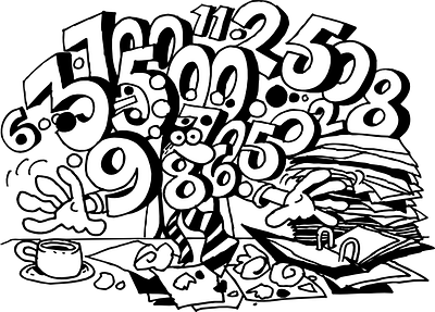 What Numbers? Crunch Em All Day. NO I AM NOT Num-Numb-Number Nut banners black and white cartoon illustration design dribbble best shot hand sketched illustration lab212.com newspaper illustration numbers rebound typography typography design vector