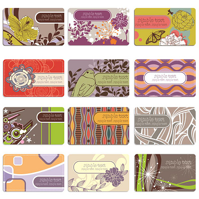 Beautiful Business Cards, Hand Crafted Concepts, Pretty Colors amazing label banners biz card branding business card design decorative design dribbble best shot envato flower illustration graphic illustration illustration art nature design nature illustration wallpaper
