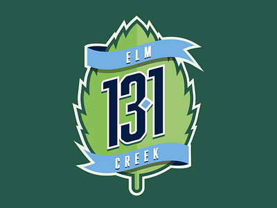 Elm Creek Half Marathon badge design elm event leaf logo minnesota race run running sports