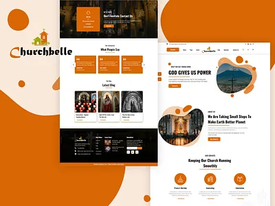 Churchbelle - Church Template church church branding church design church marketing church template churches donation fundraising non profit religion web design web template web template design website design