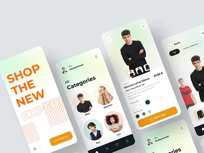 E-commerce Cloth - Mobile App app app design cloth design e commerce design e commerce shop fashiondesigner mobile mobile app mobile app design mobile ui shop shoping